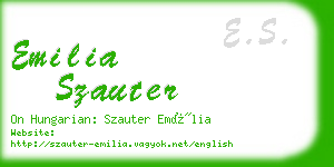 emilia szauter business card